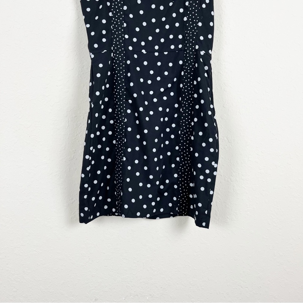 Solid & Striped Black Polka Dot Mini Dress Size Xs - image 4